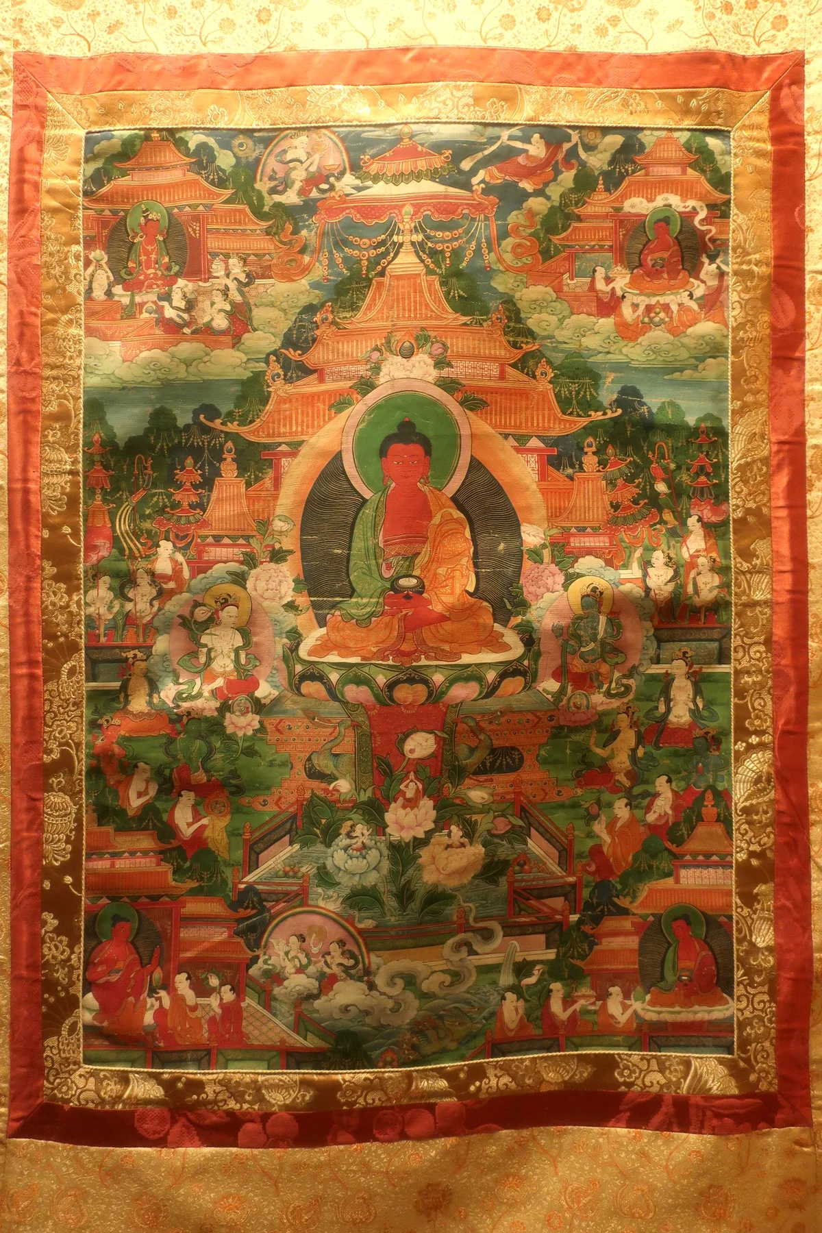 A Tibetan painting of Amitabha, the Buddha of the western pure land