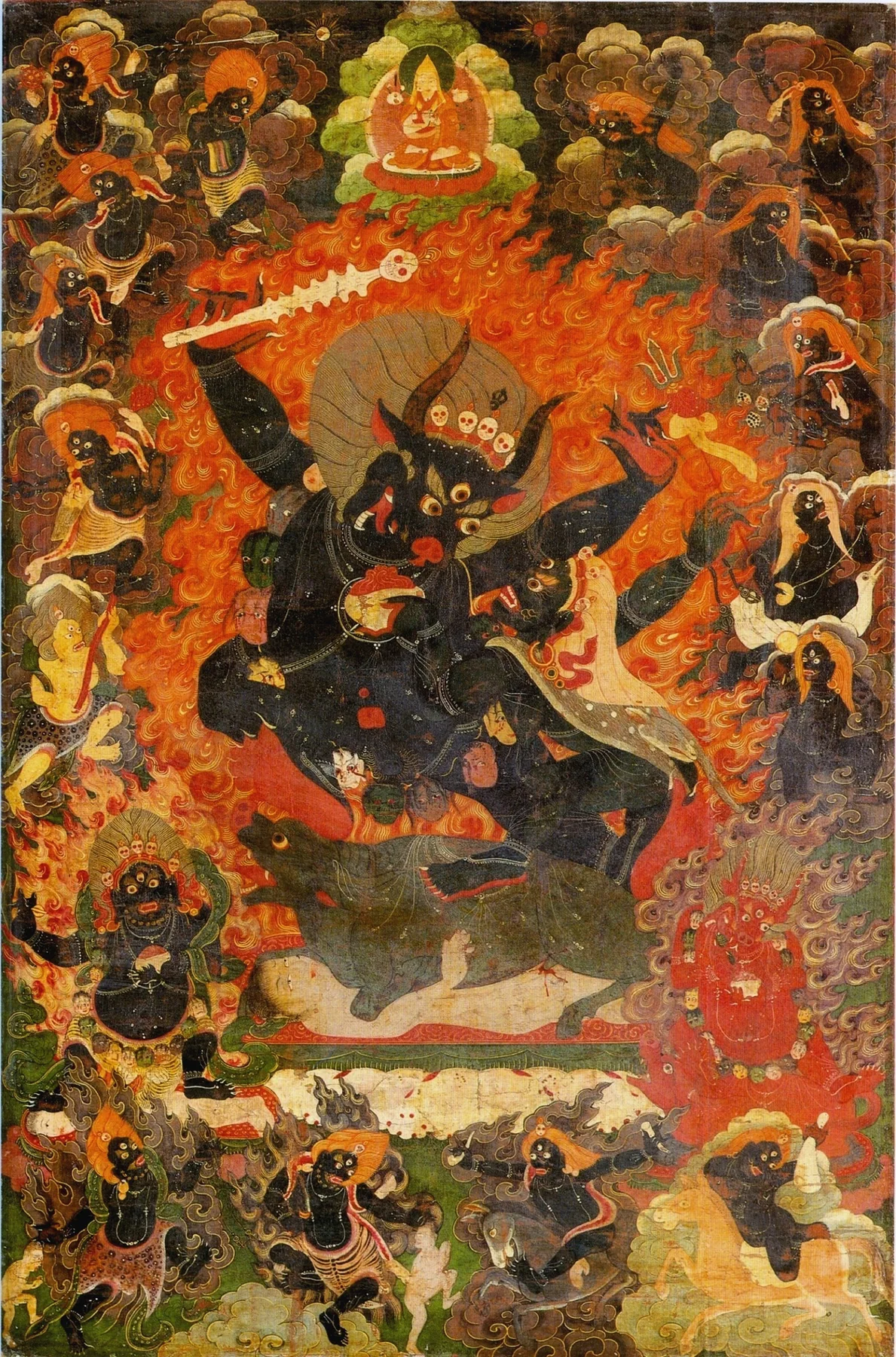 Yama Dharmarāja, Tibetan painting or sculpture