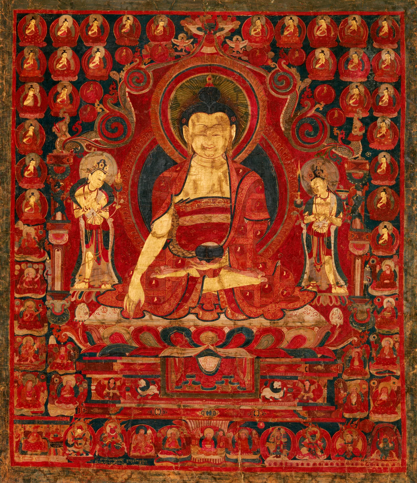Śākyamuni Buddha, Tibetan painting or sculpture
